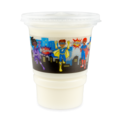 12 oz Saturday Morning Heroes Cup with Flat Lid - ST30812BTCP/DL
